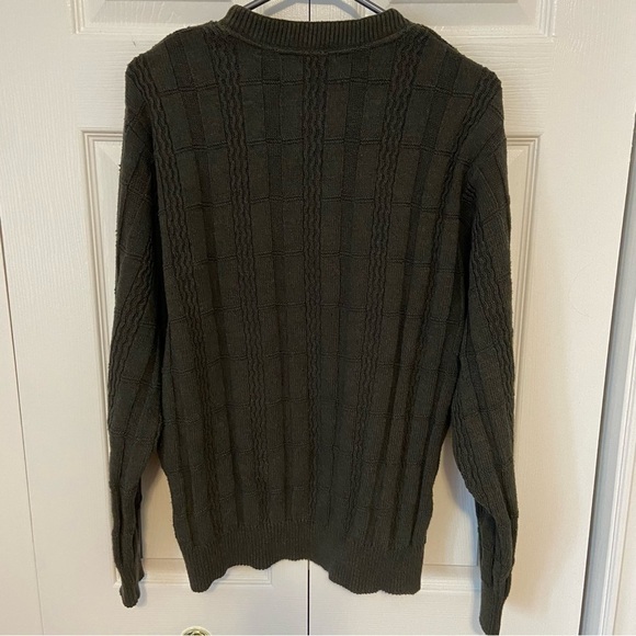 Vintage Oscar De La Renta 90s Thick Chunky Knit Pullover Sweater 3D Print Large - Picture 5 of 6